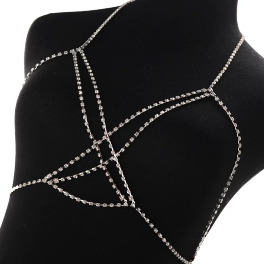 💎NEW💎 RHINESTONES BODY CHAIN - Picture 3 of 6